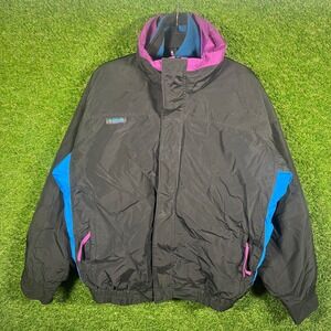 Vintage 90s Columbia USA Made Insulated Ski Jacket Colorblock XL winter coat